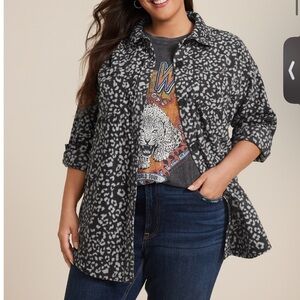 Maurice’s Plus Size Wilder Plaid Fleece Shacket